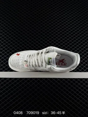 Nike Air Force 1 07 CNY IQ1119-011 Sail Off-white With Multi-color Embroidered Mythical Creature Details Light Grey Chenille Swoosh EU 36-45 With Half Sizes Lifestyle - Unisex BS-72236