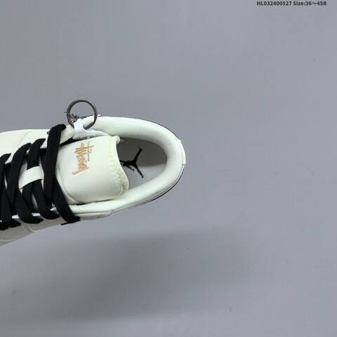 Jordan Air Jordan 1 Low White Black Gold EU 36-45 Basketball - Unisex (BS-65857)