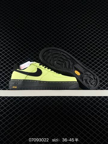 Nike Air Force 1 07 Low Neon Yellow Black Orange EU 36-45 Lifestyle - Unisex (BS-70336)