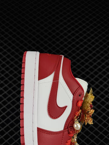 Jordan Air Jordan 1 Low White Red Gold EU 36-46 Sneaker - Unisex BS-79912