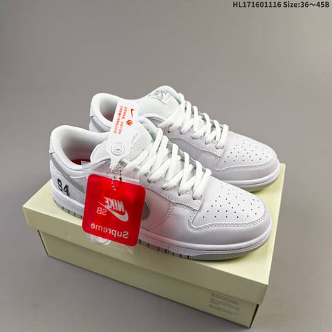 Nike SB Dunk Low White Red EU 36-45 Skate Shoe - Unisex (BS-63615)