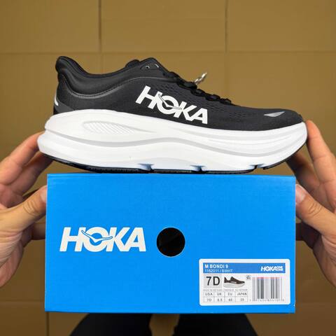HOKA Bondi 9 Black White Running Shoe Running Sneakers BS-86902