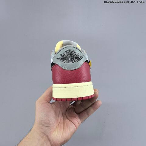 Jordan Air Jordan 1 Low x Union LA White Black Gray Red EU 36-47 5 Casual - Unisex (BS-67168)