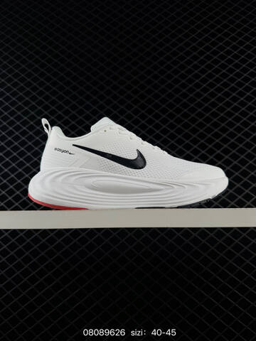 Nike EasyOn White Black Red Gray 40-45 Running - Men's (BS-69886)