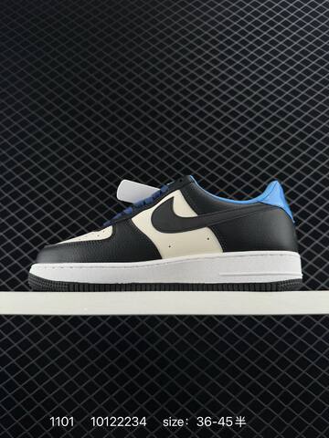 Nike Air Force 1 07 Low Black White Blue EU 36-45 Lifestyle - Unisex (BS-74421)