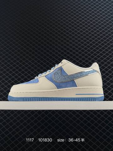 Nike Air Force 1 07 LV8 Cream Blue EU 36-45 5 Lifestyle - Unisex (BS-74158)
