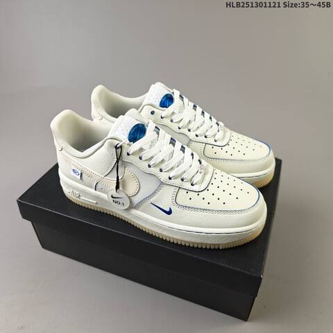 Nike Air Force 1 07 Off White Blue Beige EU 35-45 Sneaker - Unisex BS-63302