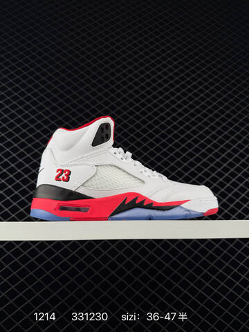 Jordan Air Jordan 5 Retro Black Blue White Red EU 36-47 Basketball Shoe - Unisex BS-80066
