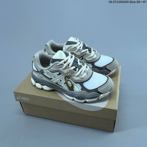 ASICS GEL-NYC White Pink Silver Cream EU 36-47 Running Shoe Running Sneakers - Unisex (BS-69021)