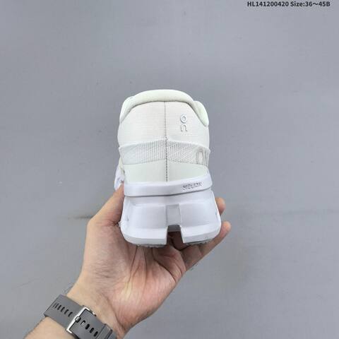 On Running Cloudmonster 2 White Silver Beige EU 36-45 Running Shoe Running Sneakers - Unisex (BS-69594)