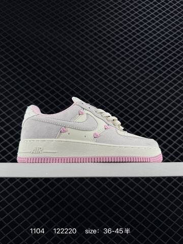 Nike Air Force 1 07 LV8 White Pink 36-45 5 Lifestyle - Unisex (BS-74371)