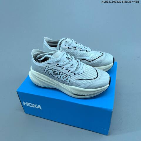 HOKA ONE ONE Mach X Coral Pink Cyan White Black EU 36-45 Running Shoe Running Sneakers - Unisex (BS-69378)