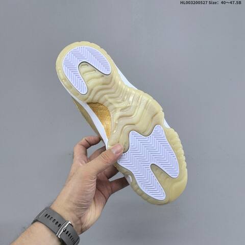 Jordan Air Jordan 11 Retro Low White Metallic Gold EU 40-47 5 Basketball - Men's (BS-65861)