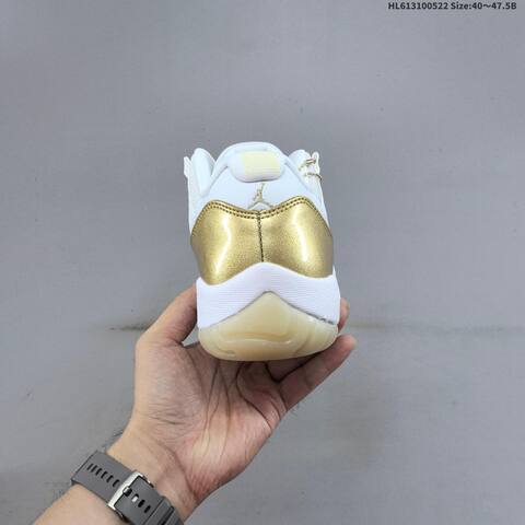 Jordan Air Jordan 11 Retro White Gold 40 47 5B Basketball - Men's (BS-65902)