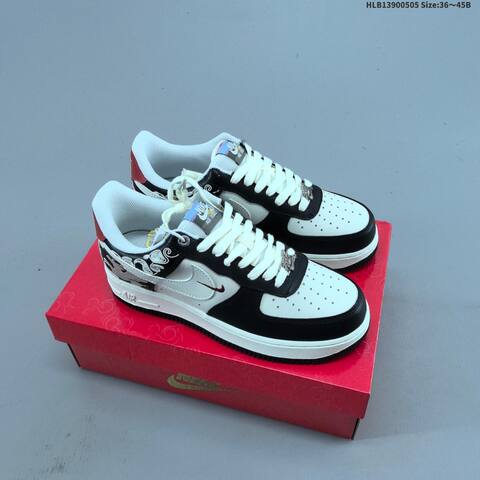 Nike Air Force 1 07 Off White White Black Red EU 36 45 Sneaker EU 36-45 - Unisex BS-60497