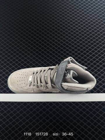 Nike Air Force 1 07 Low Light Grey Off-white With Dark Grey Accents EU 36-45 Lifestyle - Unisex (BS-74135)