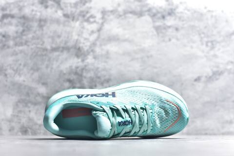 HOKA Rincon 4 Mint Green Navy Orange White Running Shoe Running Sneakers (BS-59410)
