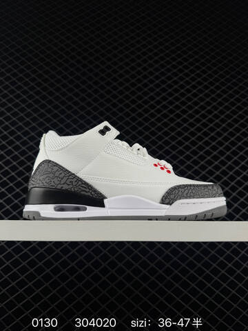Jordan Air Jordan 3 Black Dark Gray EU 36-47 5 Basketball Shoe - Unisex BS-79740