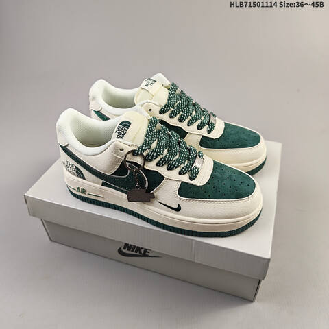 Nike Air Force 1 07 Low Sail Dark Green White EU 36-45 Sneaker - Unisex (BS-63741)