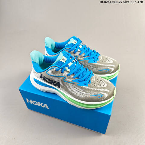 HOKA ONE ONE Clifton 10 Black Rose Gold White EU 36-47 Running Shoe Running Sneakers - Unisex (BS-69443)