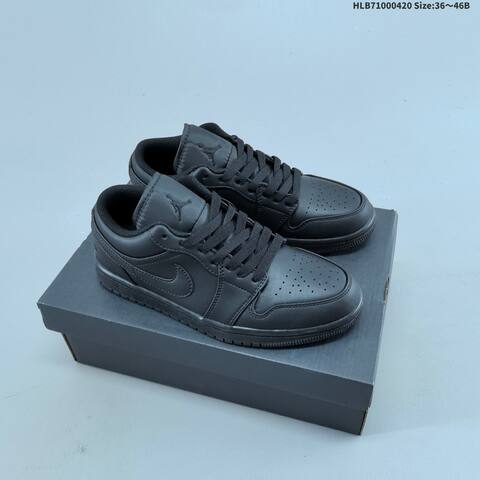 Jordan Air Jordan 1 Low Black White Gray EU 36-46 Basketball - Unisex (BS-66113)