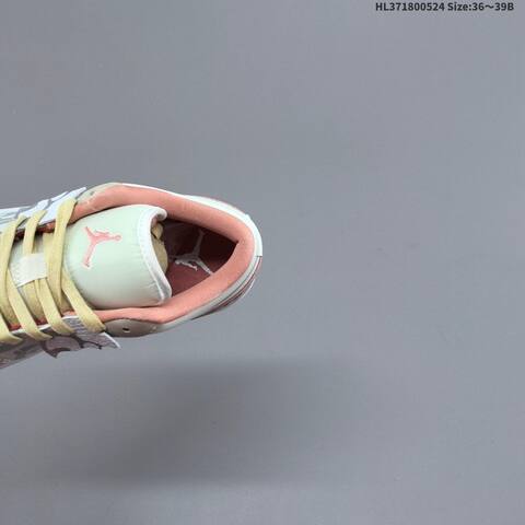 Nike Air Jordan 1 Low Cream Pink Red Grey EU 36-39 Lifestyle - Women's (BS-65888)