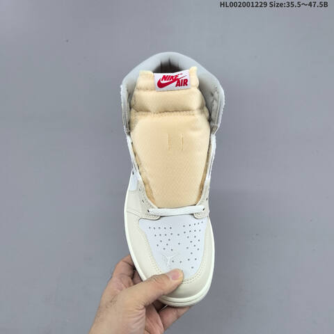 Jordan Air Jordan 1 High OG Sail University Red 35 5-47 5 Basketball - Unisex (BS-67206)