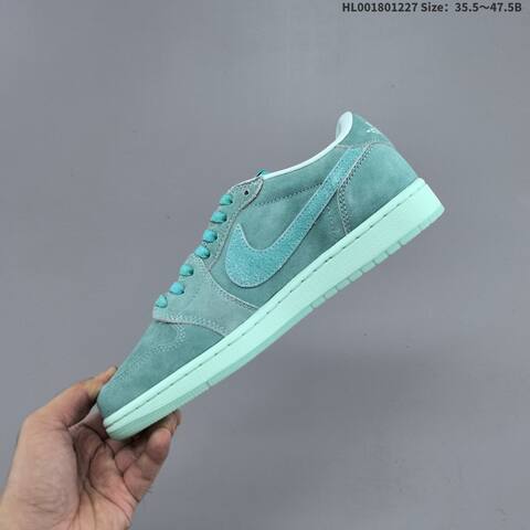 Nike Air Jordan 1 Low OG Washed Team Teal Blue-green 35 5 47 5 Casual - Unisex (BS-67244)