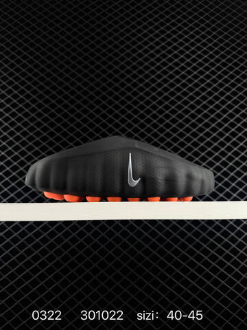 Nike Mind 001 Recovery Slide Black With Orange Accents 40-45 Casual - Men's (BS-72515)