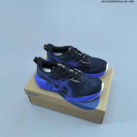 ASICS NOVABLAST 5 Black Blue EU 36-45 Running Shoe Running Sneakers - Unisex (BS-68761)
