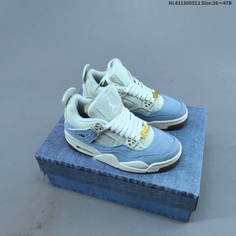 Jordan Air Jordan 4 Retro OG Light Blue White EU 36-47 Basketball - Unisex (BS-65976)