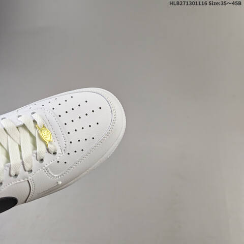 Nike Air Force 1 07 White Black Gold EU 35-45 Sneaker - Unisex (BS-63628)
