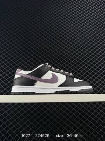 Nike SB Dunk Low Ironstone White Black 36-46 5 Skate - Unisex (BS-74539)