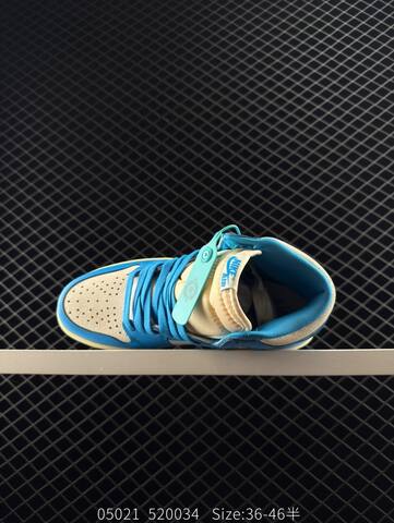 Jordan Air Jordan 1 High OG UNC Reimagined Blue Off White Cream EU 36-46 Basketball Shoe - Unisex BS-81328