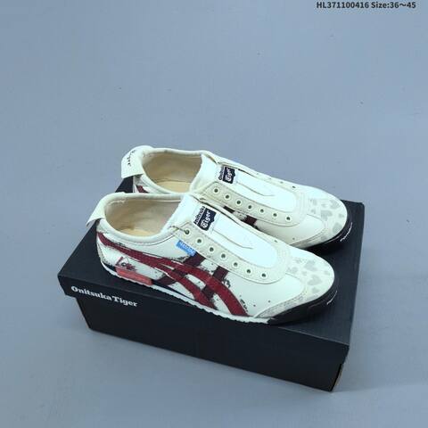 Onitsuka Tiger Mexico 66 Slip On Cream White Light Blue Silver EU 36-45 Sneaker Casual Sneakers - Unisex (BS-68903)