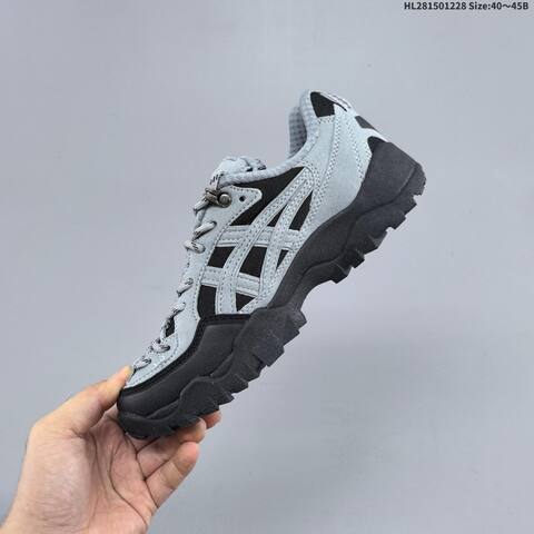 ASICS GEL-PICKAX Grey Black EU 40-45 Trail Shoe Trail Running Sneakers - Men's (BS-69121)