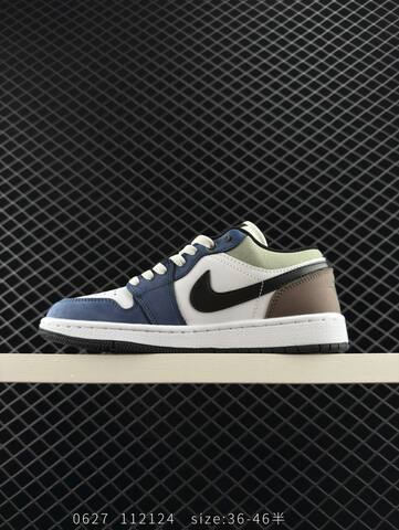 Jordan Air Jordan 1 Low White Blue Black Brown Light Green EU 36-46 Sneaker - Unisex BS-81139