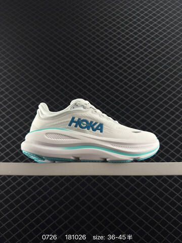 HOKA ONE ONE Bondi 9 White Turquoise Blue EU 36-45 Running Shoe Running Sneakers Unisex BS-86528