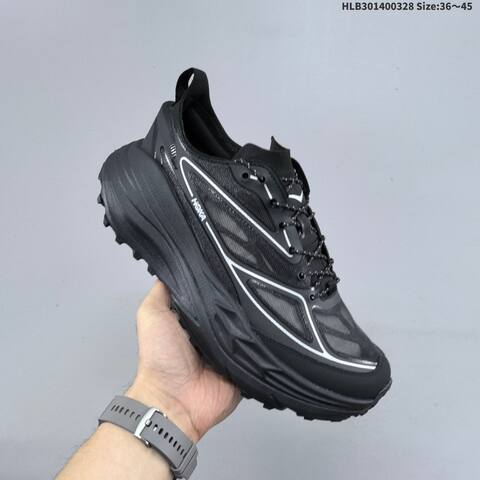 HOKA ONE ONE Stinson 7 Black White EU 36-45 Trail Shoe Trail Running Sneakers - Unisex (BS-69370)