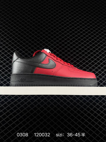 Nike Air Force 1 07 Red White Black Silver EU 36-45 Lifestyle - Unisex (BS-72743)