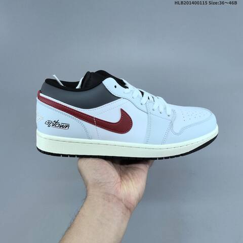 Jordan Air Jordan 1 Low Black Red Gold EU 36-46 Casual - Unisex (BS-66965)