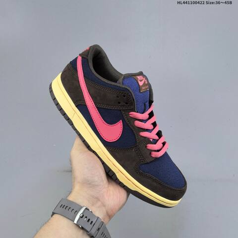 Nike SB Dunk Low Pro Brown Blue Pink Pale Yellow EU 36-45 Skate Shoe - Unisex BS-60582
