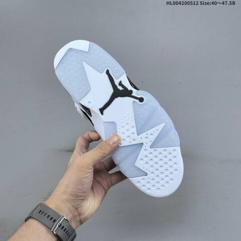 Jordan Air Jordan 6 Retro Black White Speckled 40 47 5 Basketball - Men's (BS-65983)
