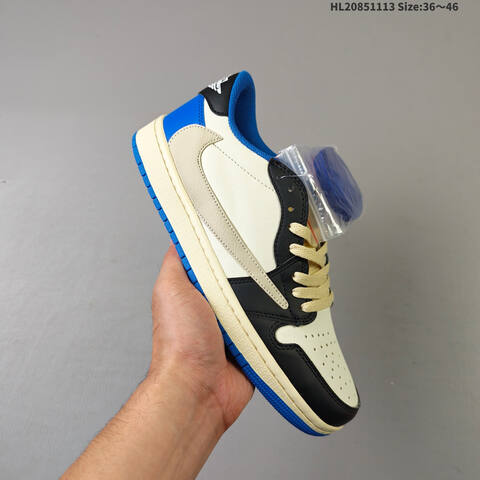 Nike Air Jordan 1 Low OG SP Military Blue Black Cream 36 46 Casual - Unisex (BS-63798)