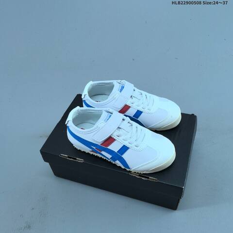 Onitsuka Tiger Mexico 66 Cream Brown Teal 24-37 Sneaker Casual Sneakers - Women's (BS-68854)