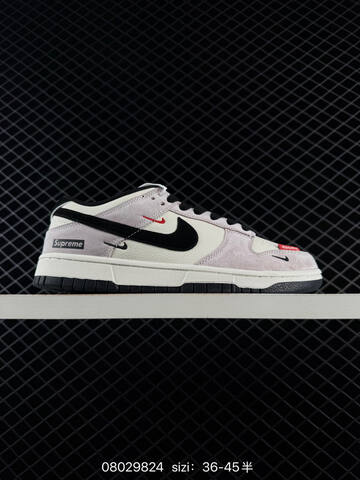 Nike SB Dunk Low Light Grey Off White Black EU 36-45 Skate - Unisex (BS-69988)