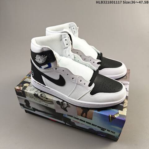 Jordan Air Jordan 1 Retro High OG White Black Grey EU 36-47 5 Basketball - Unisex (BS-63565)