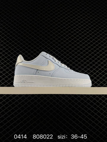Nike Air Force 1 07 Pale Blue With White Swoosh White Midsole Satin Laces EU 36-45 Lifestyle - Unisex (BS-72104)