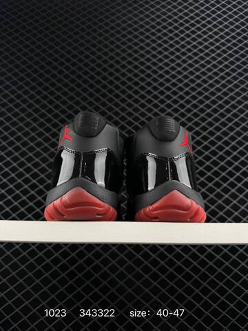 Jordan Air Jordan 11 Retro Black Red EU 40-47 Basketball Shoe - Men s BS-80457