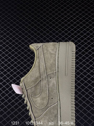 Nike Air Force 1 07 Low Olive Green Suede EU 36-45 Lifestyle - Unisex (BS-73370)